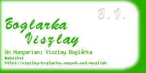 boglarka viszlay business card